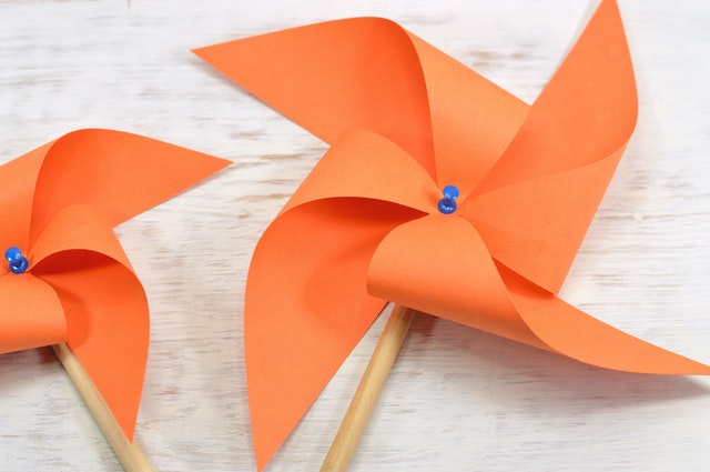orange pinwheel